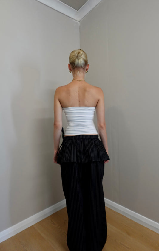 Issa pants ~ Black pinstripe