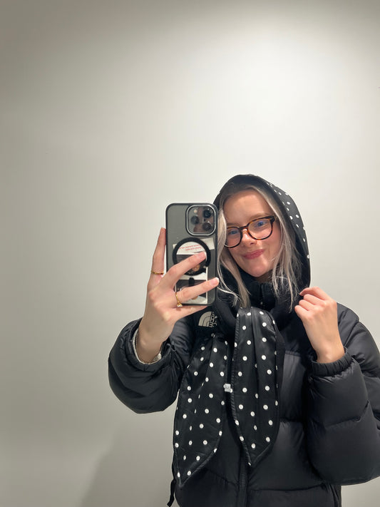 Alley Balaclava~ Black Polka Dot