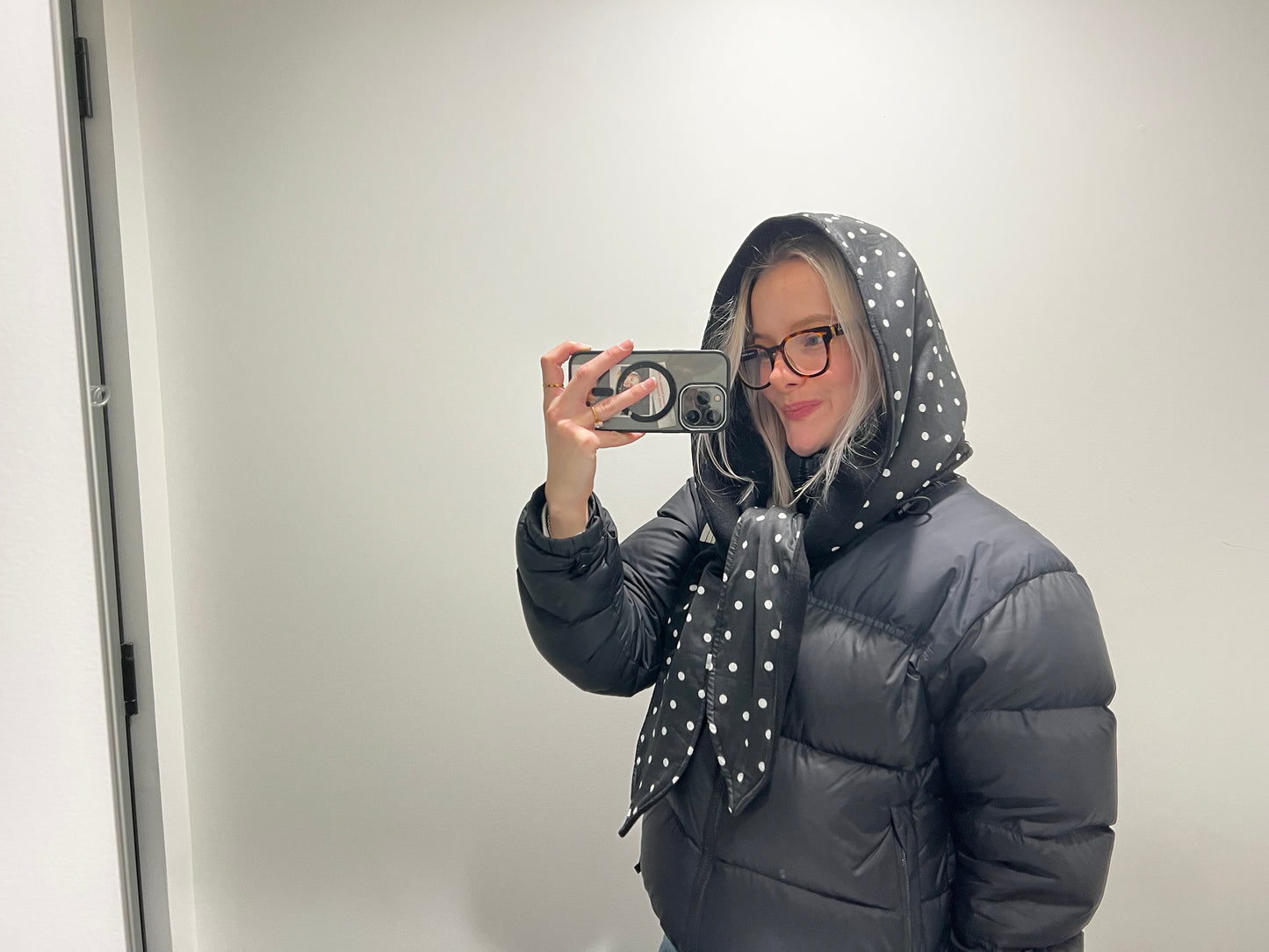 Alley Balaclava~ Black Polka Dot