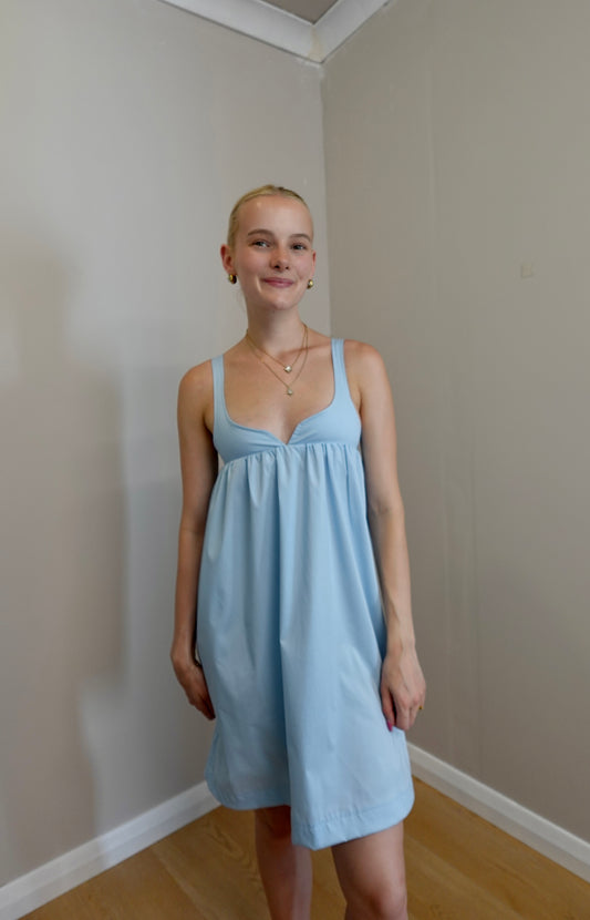 Lila Mini Dress ~ Ice Blue