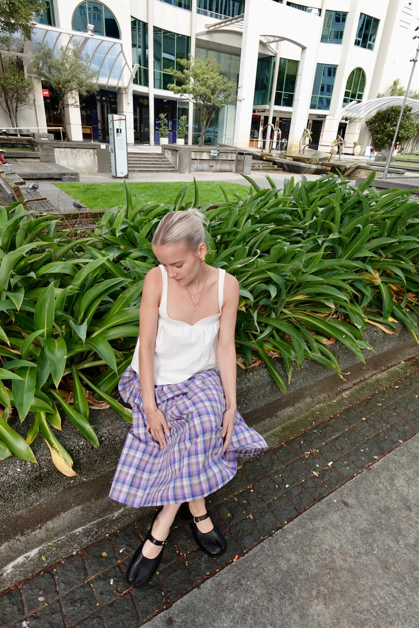 Flo Skirt ~ Lavender Tartan