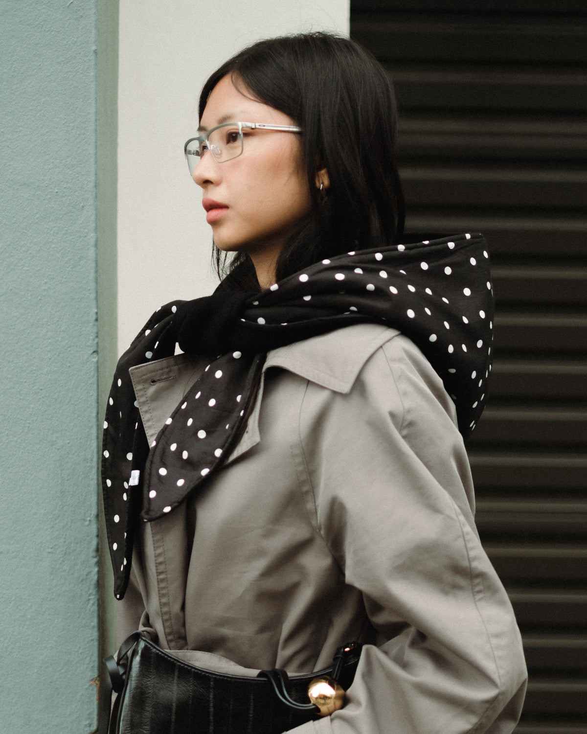 Alley Balaclava~ Black Polka Dot