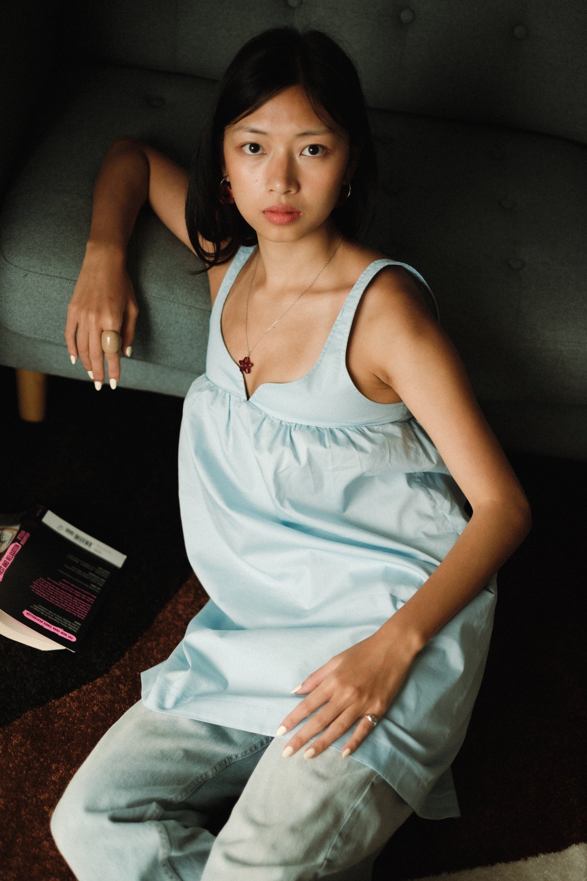 Lila Mini Dress ~ Ice Blue