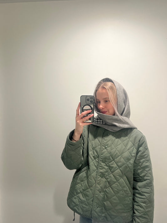 Alley Balaclava~ Grey & Gingham